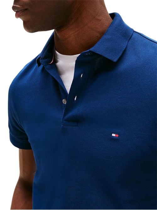 Polo uomo blu in cotone Tommy Hilfiger | MW0MW17771DAF